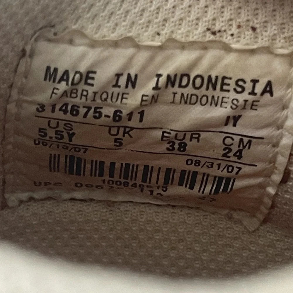 Nike‎ Shoes Size 5.5Y 2007 Vandal Low W/Strap Leather Women's 7.5 Brown Burgundy